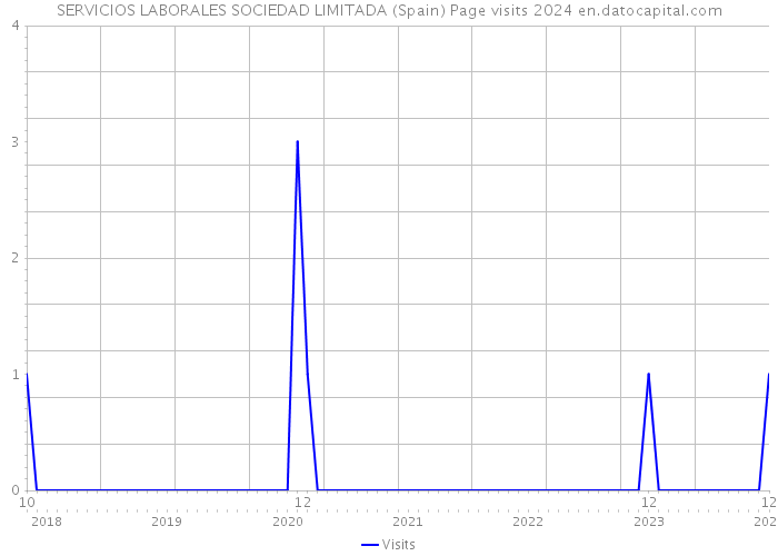 SERVICIOS LABORALES SOCIEDAD LIMITADA (Spain) Page visits 2024 
