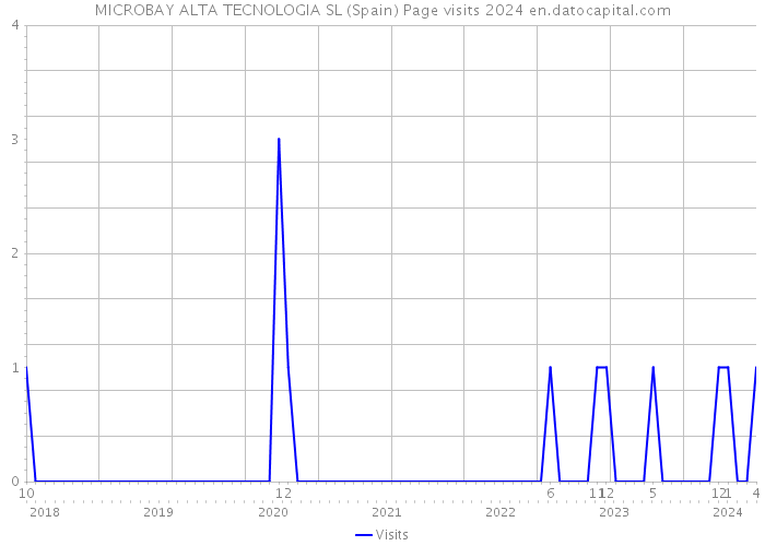 MICROBAY ALTA TECNOLOGIA SL (Spain) Page visits 2024 