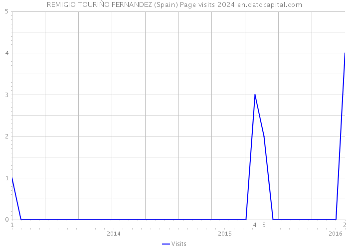 REMIGIO TOURIÑO FERNANDEZ (Spain) Page visits 2024 