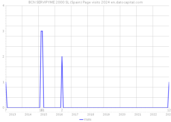 BCN SERVIPYME 2000 SL (Spain) Page visits 2024 