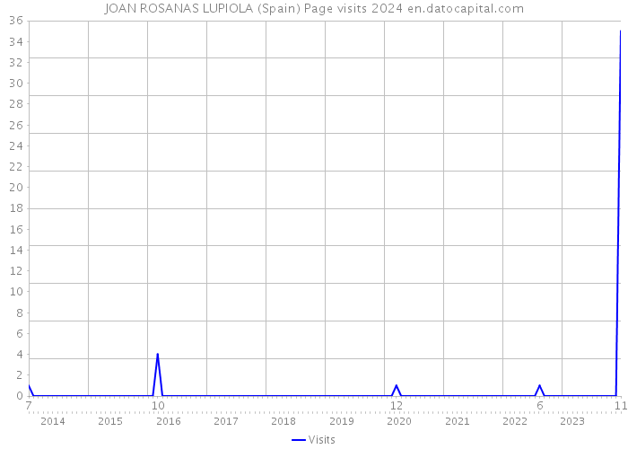 JOAN ROSANAS LUPIOLA (Spain) Page visits 2024 
