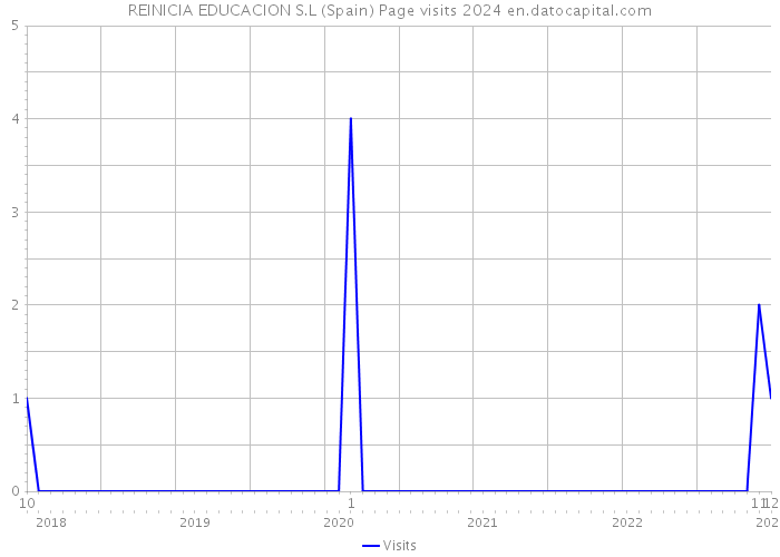 REINICIA EDUCACION S.L (Spain) Page visits 2024 