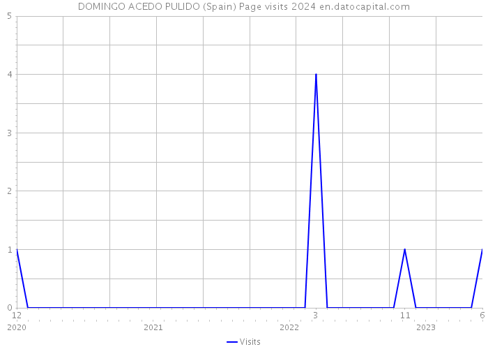 DOMINGO ACEDO PULIDO (Spain) Page visits 2024 