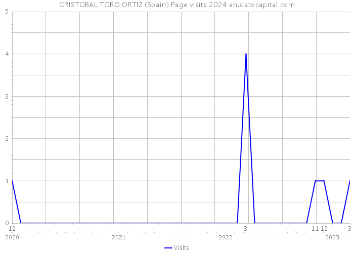 CRISTOBAL TORO ORTIZ (Spain) Page visits 2024 