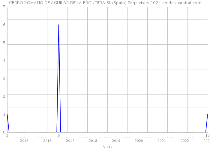 CERRO ROMANO DE AGUILAR DE LA FRONTERA SL (Spain) Page visits 2024 