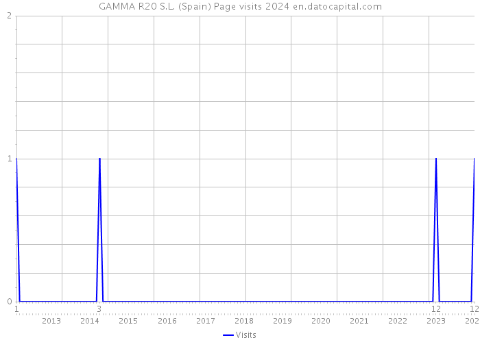 GAMMA R20 S.L. (Spain) Page visits 2024 