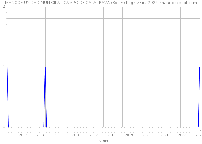 MANCOMUNIDAD MUNICIPAL CAMPO DE CALATRAVA (Spain) Page visits 2024 