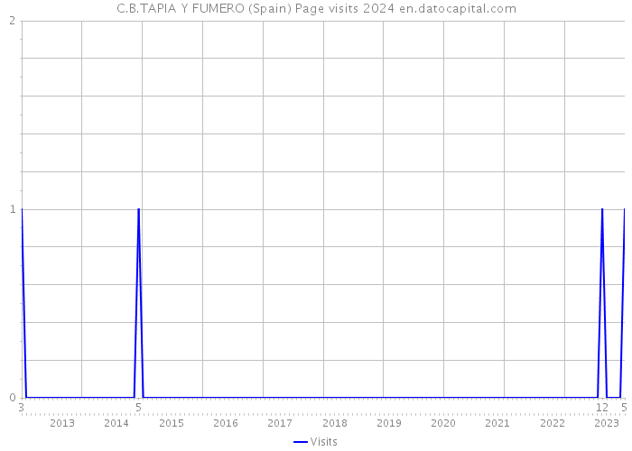C.B.TAPIA Y FUMERO (Spain) Page visits 2024 
