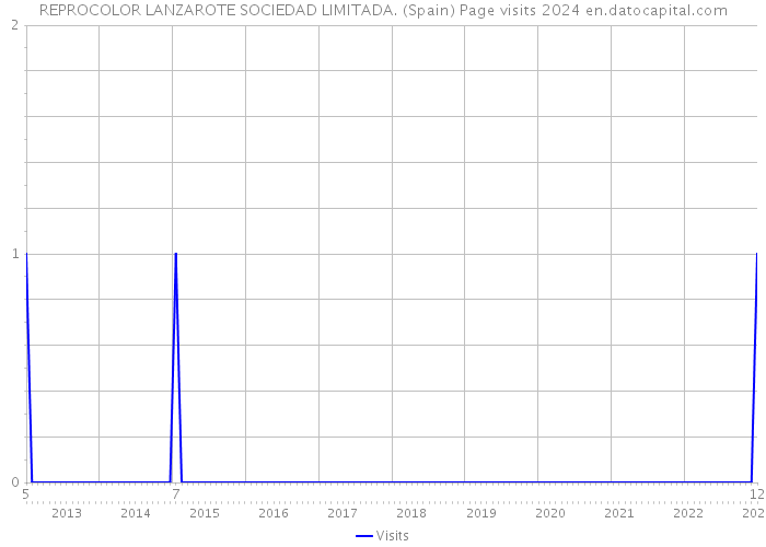REPROCOLOR LANZAROTE SOCIEDAD LIMITADA. (Spain) Page visits 2024 