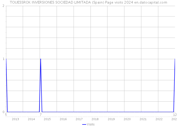TOUESSROK INVERSIONES SOCIEDAD LIMITADA (Spain) Page visits 2024 