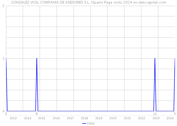 GONZALEZ VIGIL COMPANIA DE ASESORES S.L. (Spain) Page visits 2024 