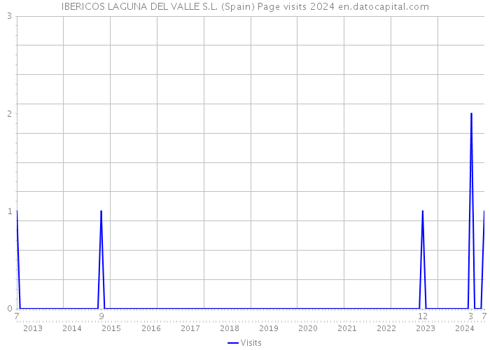 IBERICOS LAGUNA DEL VALLE S.L. (Spain) Page visits 2024 