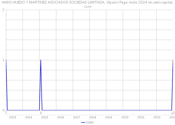 HARO HUEDO Y MARTINEZ ASOCIADOS SOCIEDAD LIMITADA. (Spain) Page visits 2024 