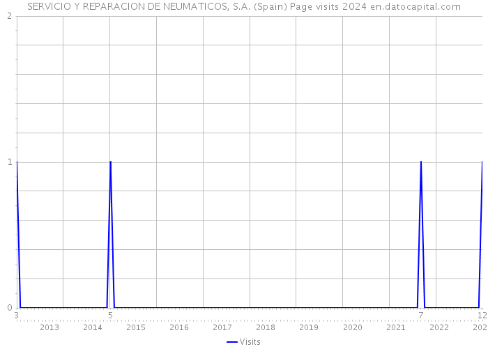 SERVICIO Y REPARACION DE NEUMATICOS, S.A. (Spain) Page visits 2024 