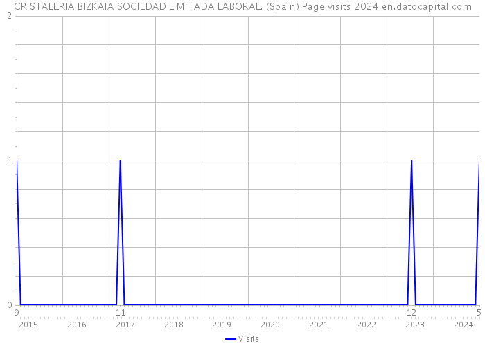 CRISTALERIA BIZKAIA SOCIEDAD LIMITADA LABORAL. (Spain) Page visits 2024 