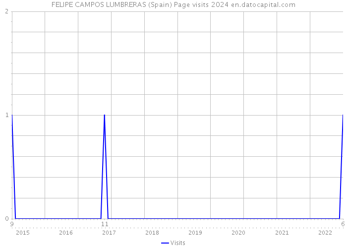 FELIPE CAMPOS LUMBRERAS (Spain) Page visits 2024 
