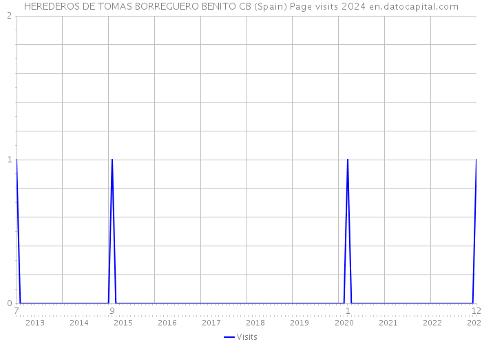 HEREDEROS DE TOMAS BORREGUERO BENITO CB (Spain) Page visits 2024 
