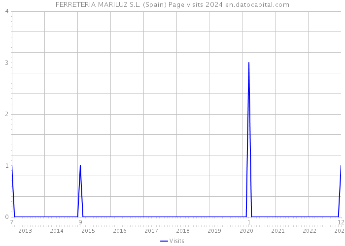 FERRETERIA MARILUZ S.L. (Spain) Page visits 2024 