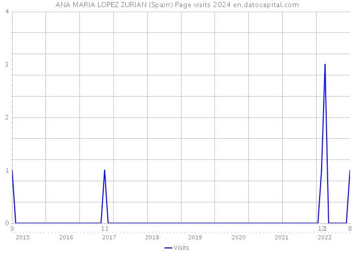 ANA MARIA LOPEZ ZURIAN (Spain) Page visits 2024 