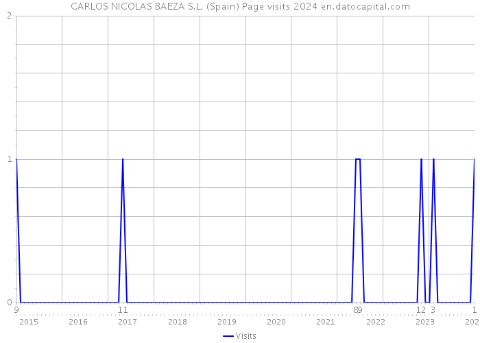 CARLOS NICOLAS BAEZA S.L. (Spain) Page visits 2024 