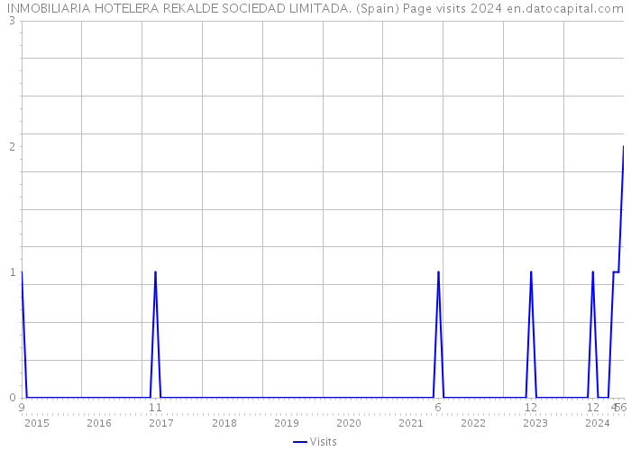 INMOBILIARIA HOTELERA REKALDE SOCIEDAD LIMITADA. (Spain) Page visits 2024 