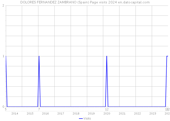 DOLORES FERNANDEZ ZAMBRANO (Spain) Page visits 2024 