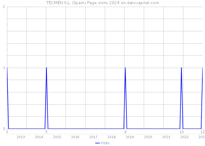 TECMEN S.L. (Spain) Page visits 2024 