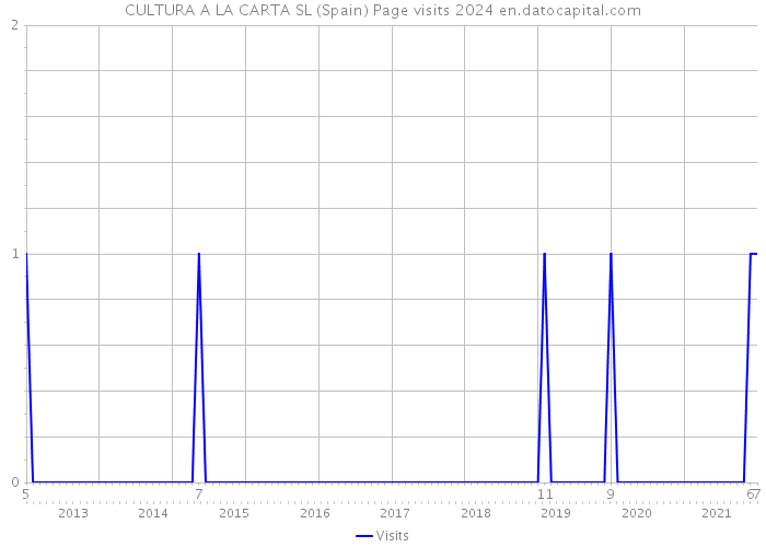 CULTURA A LA CARTA SL (Spain) Page visits 2024 