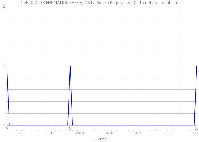 INVERSIONES HERMANOS BERMEJO S.L. (Spain) Page visits 2024 