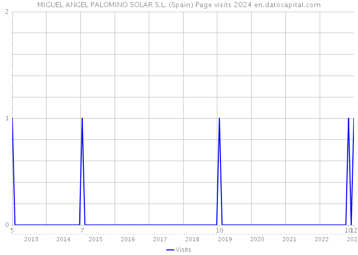 MIGUEL ANGEL PALOMINO SOLAR S.L. (Spain) Page visits 2024 