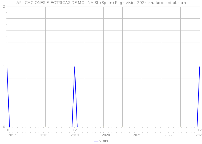 APLICACIONES ELECTRICAS DE MOLINA SL (Spain) Page visits 2024 