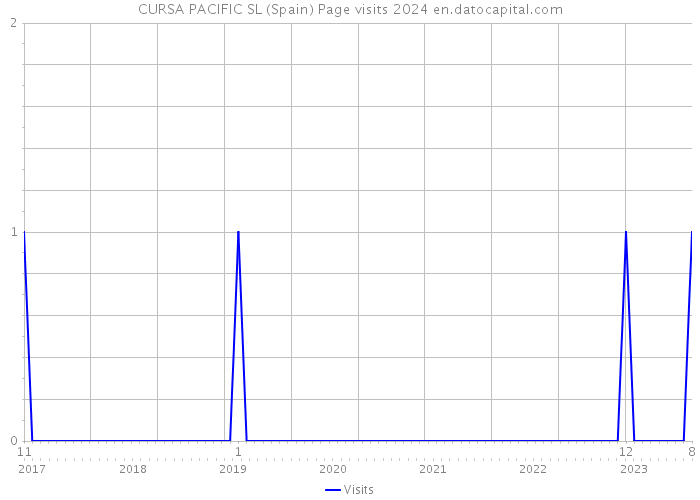 CURSA PACIFIC SL (Spain) Page visits 2024 