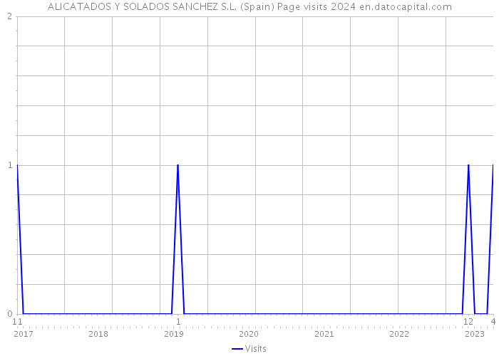 ALICATADOS Y SOLADOS SANCHEZ S.L. (Spain) Page visits 2024 