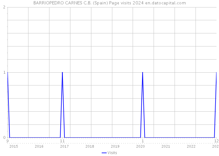 BARRIOPEDRO CARNES C.B. (Spain) Page visits 2024 