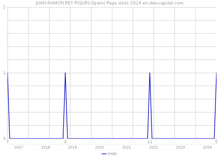 JUAN RAMON REY PIQUIN (Spain) Page visits 2024 
