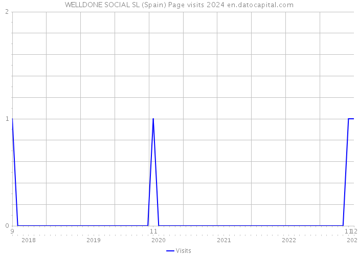 WELLDONE SOCIAL SL (Spain) Page visits 2024 