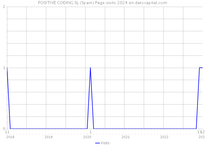POSITIVE CODING SL (Spain) Page visits 2024 