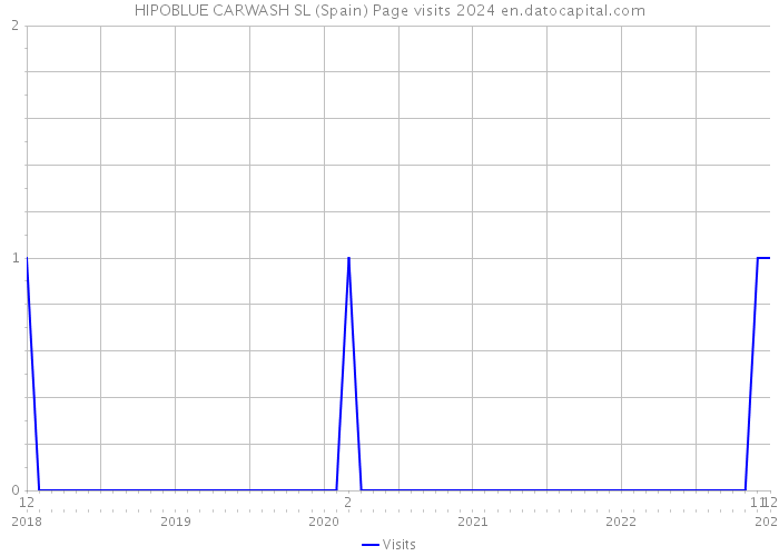HIPOBLUE CARWASH SL (Spain) Page visits 2024 