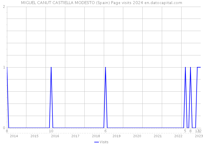 MIGUEL CANUT CASTIELLA MODESTO (Spain) Page visits 2024 