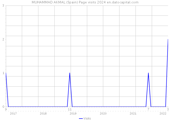 MUHAMMAD AKMAL (Spain) Page visits 2024 