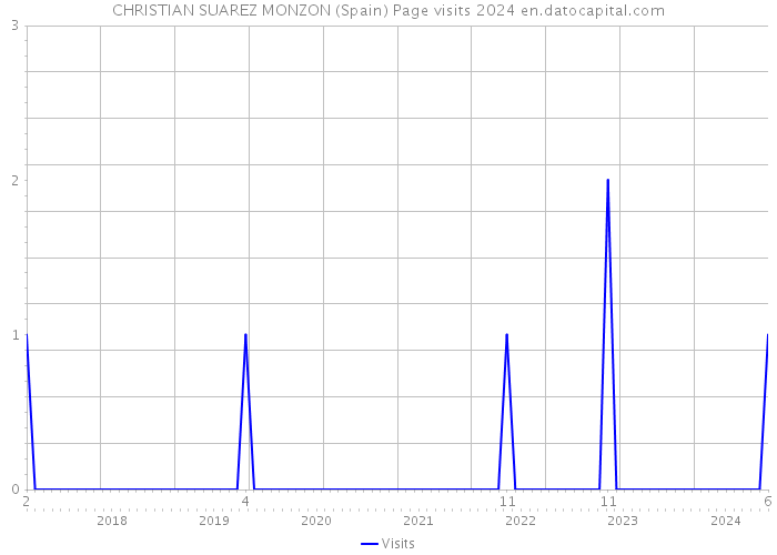 CHRISTIAN SUAREZ MONZON (Spain) Page visits 2024 