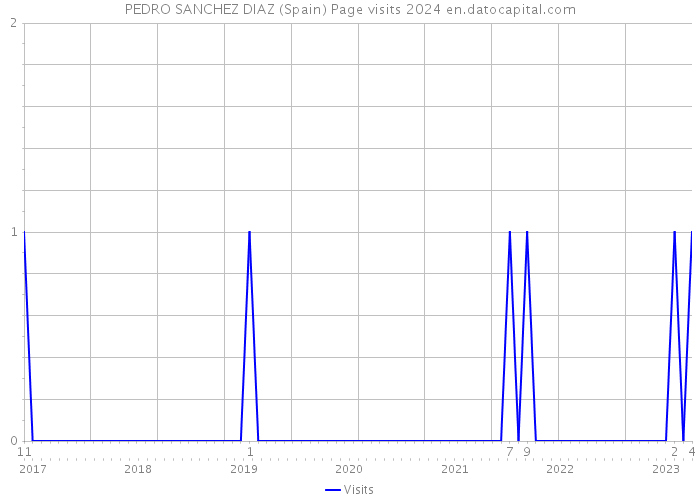 PEDRO SANCHEZ DIAZ (Spain) Page visits 2024 