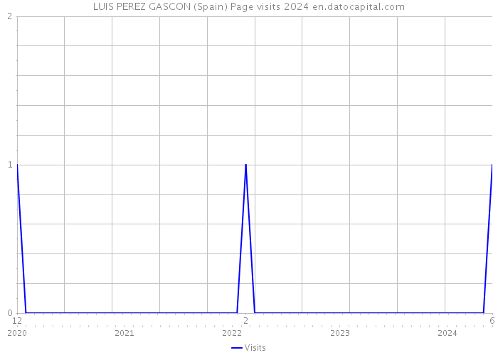 LUIS PEREZ GASCON (Spain) Page visits 2024 