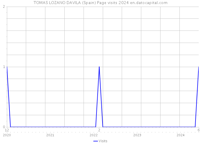 TOMAS LOZANO DAVILA (Spain) Page visits 2024 