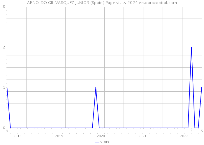 ARNOLDO GIL VASQUEZ JUNIOR (Spain) Page visits 2024 