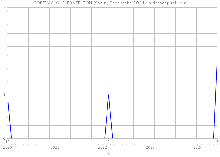 CORT MCLOUD BRAZELTON (Spain) Page visits 2024 