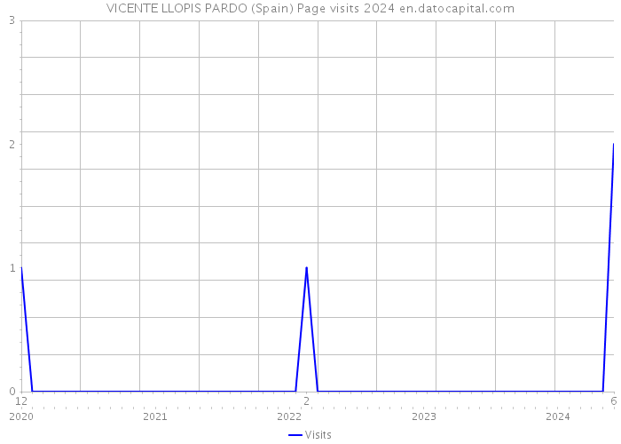 VICENTE LLOPIS PARDO (Spain) Page visits 2024 