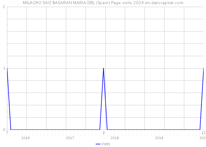 MILAGRO SAIZ BASARAN MARIA DEL (Spain) Page visits 2024 