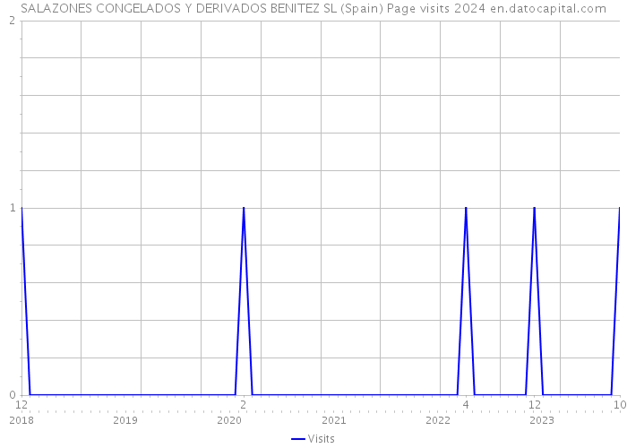 SALAZONES CONGELADOS Y DERIVADOS BENITEZ SL (Spain) Page visits 2024 