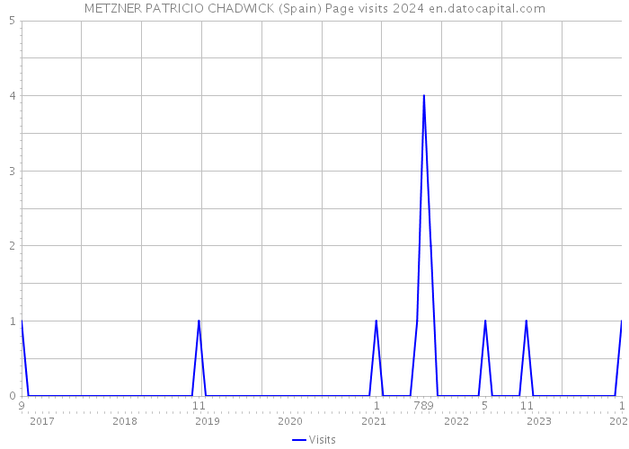 METZNER PATRICIO CHADWICK (Spain) Page visits 2024 